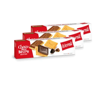 Wernli Choco Petit Beurre Noir 3x125g