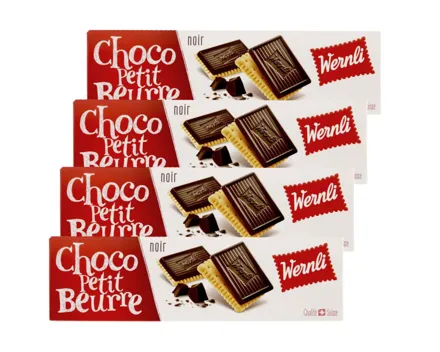 Wernli Choco Petit Beurre Noir 4x125g