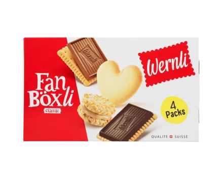 Wernli Fan Böxli Classic 4 Packungen