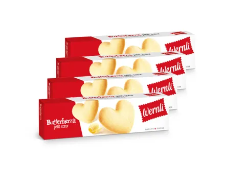 Wernli Guezli Butterherzli 4x100g