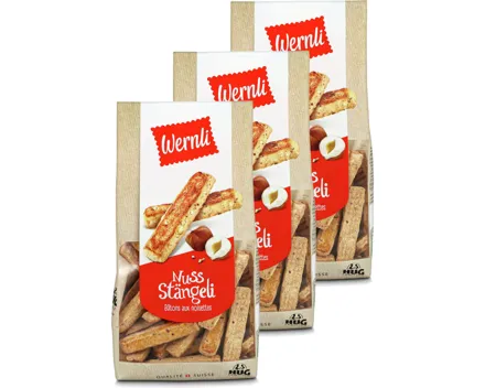 Wernli Nuss-Stängeli 3x290g