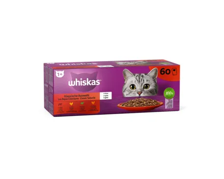 Whiskas Classic Meals Katzenfutter Gelée 60x85g