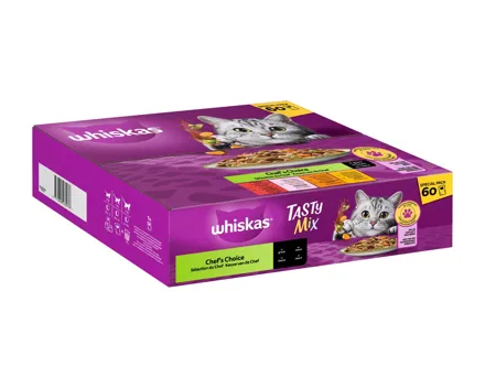 Whiskas Katzennahrung nass Tasty Mix in Sauce
