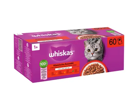 Whiskas Klassische Auswahl in Gelée 60 x 85 g