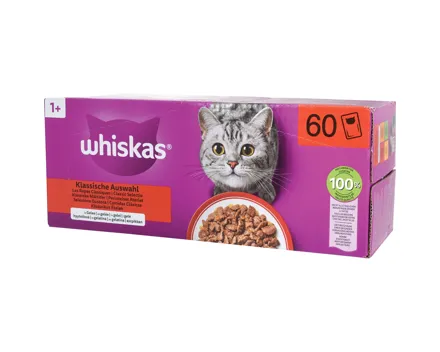 Whiskas Klassische Auswahl in Gelée 60 x 85 g
