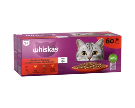 Whiskas Klassische Auswahl in Gelée 60 x 85 g