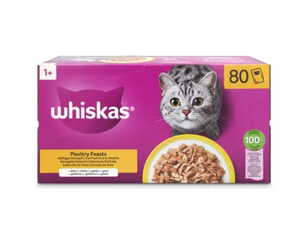 Whiskas Multipack 1+ Geflügel 80x85g