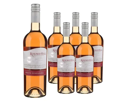 White Zinfandel Rosé California Round Hill 6x 75cl (2024) – Roséwein, USA (0.75l)