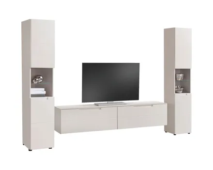 Wohnwand Mailand Kaschmir 250 x 184 x 35 cm