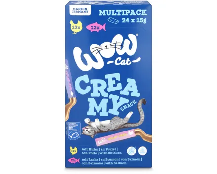 Wow Cat Creamies Multipack 24x15g