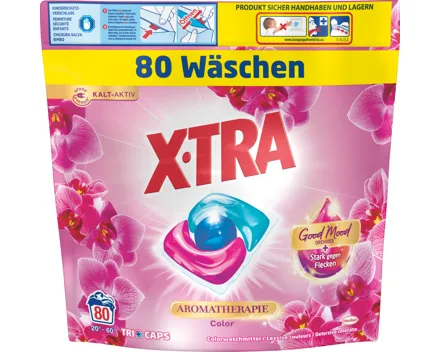 X-Tra Waschmittel Trio Caps Color Aromatherapie Orchidee