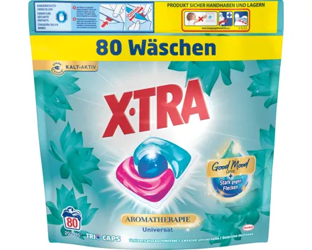 X-Tra Waschmittel Trio Caps Universal Aromatherapie Lotus