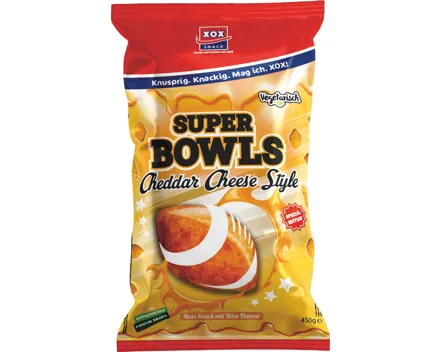 XOX Super Bowls Mais-Snack Cheddar Cheese Style