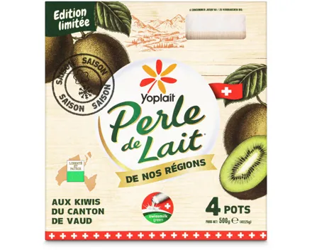 Yoplait Perle de Lait Joghurt Regional Kiwi 4x125g