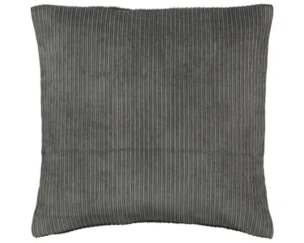 Zierkissenhülle Samt Cord-Optik 40 x 40 cm anthrazit