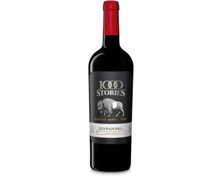 Zinfandel Bourbon Barrel Aged California 1000 Stories (2023) – Rotwein, USA (0.75l)