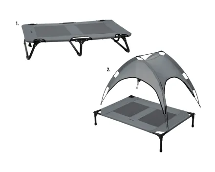 ZOOFARI Faltbare Hundeliege/Hundebett mit Sonnendach