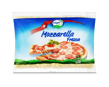 Züger Fresca Mozzarella gerieben