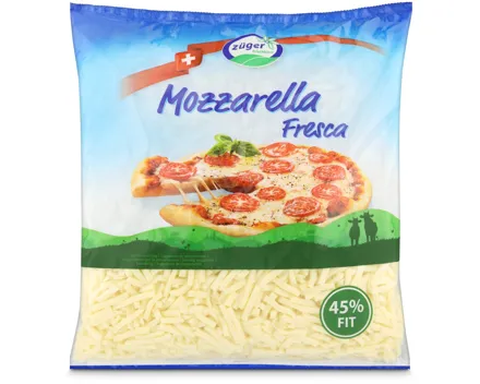 Züger Fresca Mozzarella gerieben