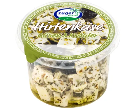 Züger Hirtenkäse mit Oliven & Kräuter 200