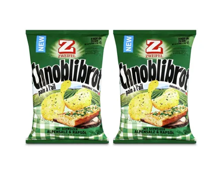 Zweifel Chips Chnoblibrot 2x175g