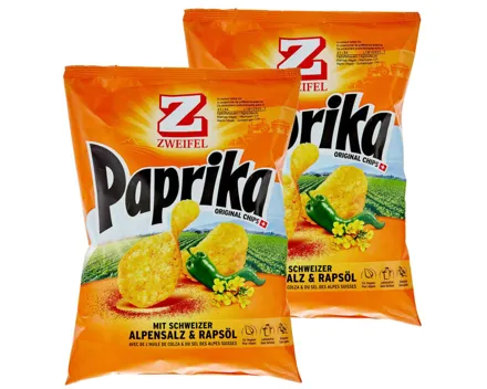 Zweifel Chips Paprika 2x175g