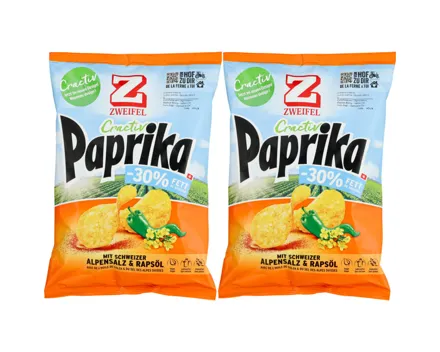 Zweifel Cractiv Chips Paprika 2x 160g