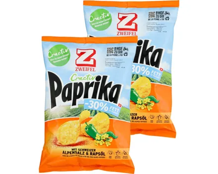 Zweifel Cractiv Chips Paprika 2x160g