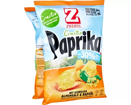 Zweifel Cractiv Chips Paprika