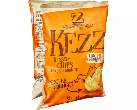 Zweifel Kezz Extra Crunchy Chips Original Paprika