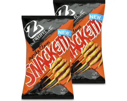 Zweifel Snacketti Paprika Claws 2x100g
