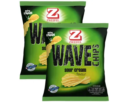 Zweifel Wave Chips Sour Cream 2x120g