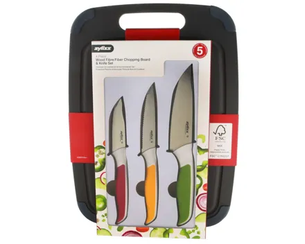 Zyliss Schneidebrett & Messerset 3-teilig