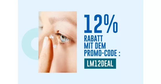 12% Rabatt bei Linsenmax: Supergünstige Kontaktlinsen