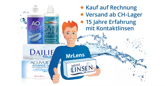 20% auf Kontaktlinsen & Pflegemittel bei MrLens.ch