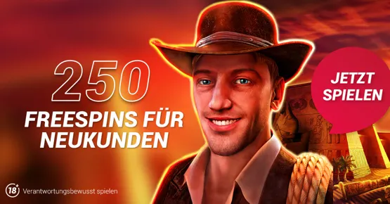 250 Freespins bei jackpots.ch