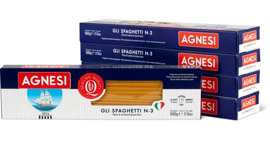 Agnesi-Spaghetti oder -Penne Rigate