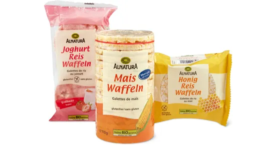 Alle Alnatura Bio-Reis-, -Linsen- und -Maiswaffeln