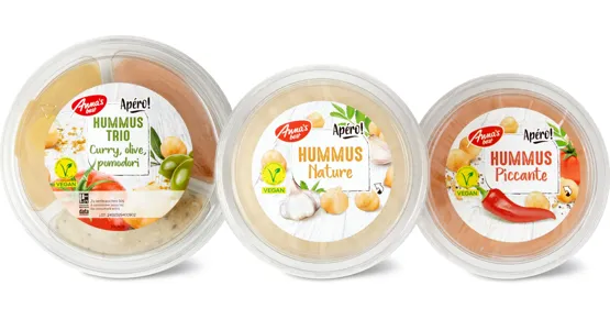 Alle Anna's Best Hummus gekühlt