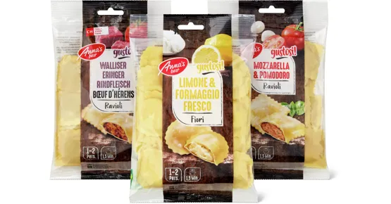 Alle Anna's Best Pasta gefüllt, gekühlt