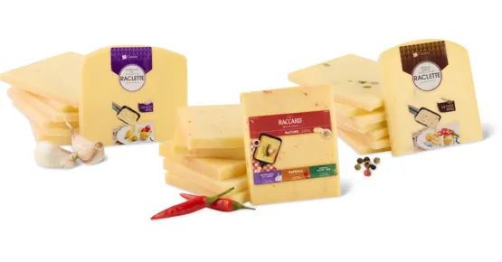 Alle aromatisierten M-Classic- und -Raccard-Raclettescheiben