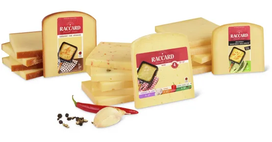 Alle aromatisierten Raccard Raclettescheiben