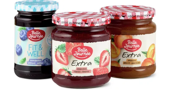 Alle Belle Journée-Extra- und -Fit & Well-Konfitüren