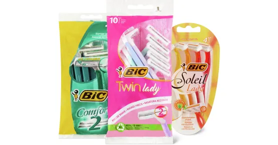 Alle Bic-Damen- und -Herren-Einwegrasierer