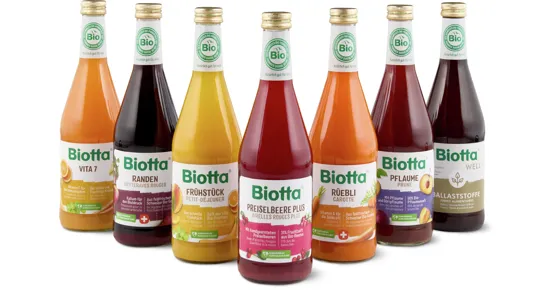 Alle Biotta Bio Getränke ungekühlt