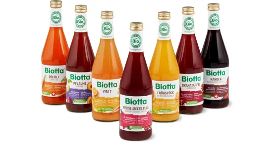 Alle Biotta Bio Getränke, ungekühlt