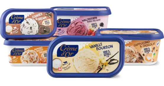 Alle Crème d'Or Dosen, 500 ml und 1000 ml