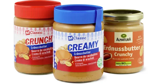Alle Erdnussbutter