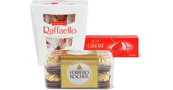Alle Ferrero Pralinen nach Wahl