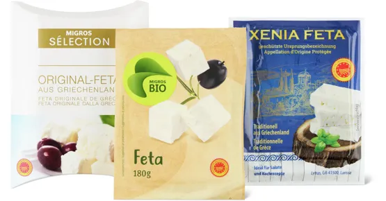Alle Feta und Salatkäse